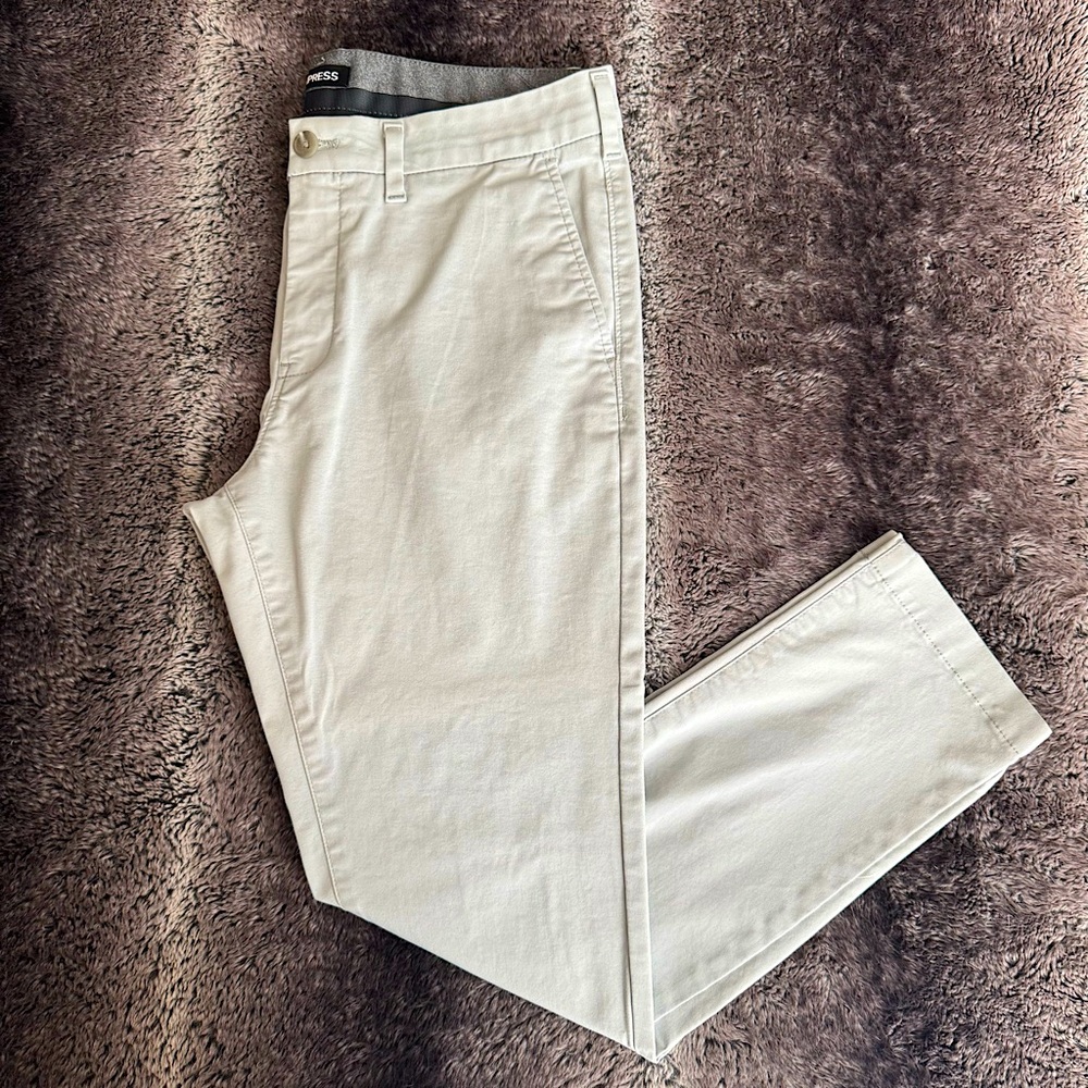 Express Stone/Cream Chinos Classic